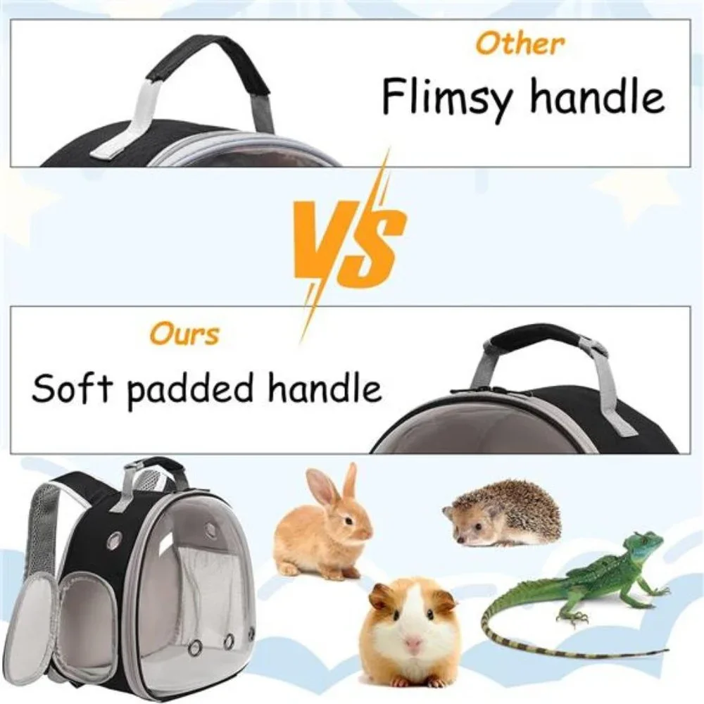Guinea Pig Backpack, Space Capsule Bubble Window Small Animal Backpack